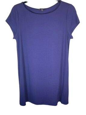 Eileen Fisher Violet Cap Sleeve Summer Dress